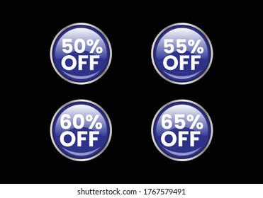 Sale and discount labels. Price off tag icon. special offer