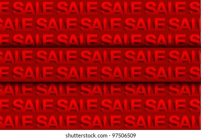 sale discount labels vector text on button. Isolated on green.