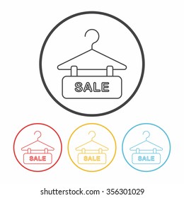 sale discount line icon