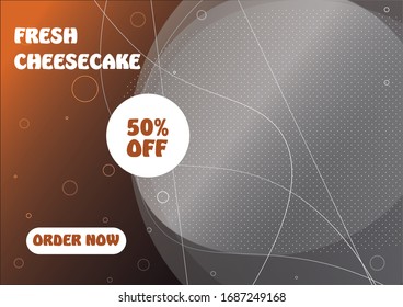 Sale discount offer banner templates with photo frame for social media posts. order now, 50% off