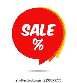 Sale %. Discount offer price tag, vector price discount symbol. EPS