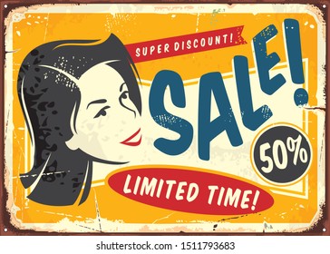 Sale discount offer promo poster design. Sale illustration for black Friday. Retail and shopping limited time sale.