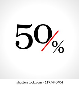 Sale, discount, percentage. Vector icon.