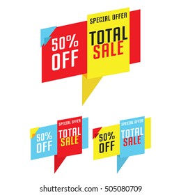 Sale, discount, price cut banner design for your store