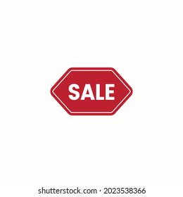 sale discount red badge vector