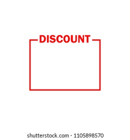 Sale Discount Square Label