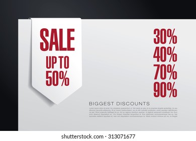 Sale discount. Tag. Banner. Label. Sticker