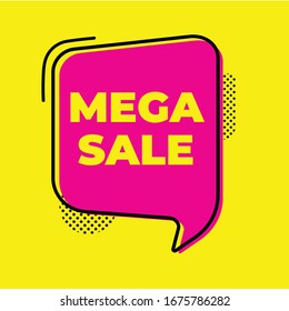 SALE AND DISCOUNT TAG WITH COLOR FULL STYLE ILLUSTRATION