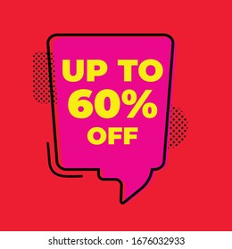 SALE AND DISCOUNT TAG WITH COLOR FULL STYLE ILLUSTRATION