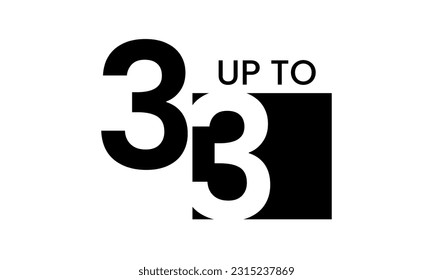 up to sale discount template, abstract 33 percent off vector, up to 33 percent discount template