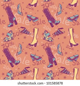 Sale discount woman shoes seamless colorful texture