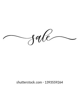 Sale - elegant calligraphy inscription.