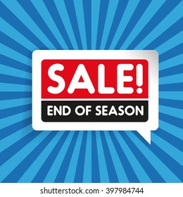 Sale - End of season label vector