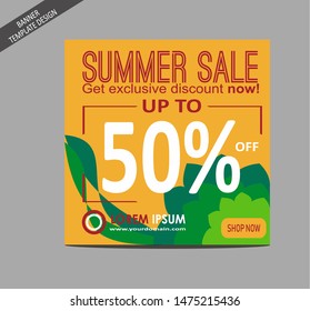Sale event -  website or social media banner template design. Perfect for  product promotion like discount,  brochure, flyer and more about marketing. 