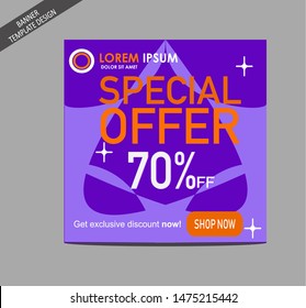 Sale event -  website or social media banner template design. Perfect for  product promotion like discount,  brochure, flyer and more about marketing. 