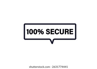 venda estendida, 100% seguro, para sites, aplicativo Design, Elemento, aprender, ficar, modelo, 100% seguro, design, nível, sinal, fala, banner bolha, moderno, símbolo, clique. 
