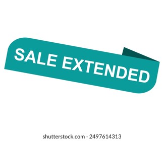 sale extended banner design. sale extended icon. Flat style vector illustration. Editable eps file 