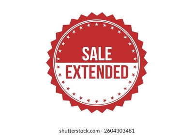Sale extended red ribbon label banner.