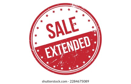 Sale Extended Rubber Stamp Seal Vector