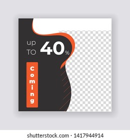 Sale & Fashion Collection modern Social Media banner Template. Anyone can use This Design Easily. Promotional web banner for social media. Elegant sale and discount promo - Vector.