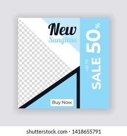 Sale & Fashion concept Social Media banner Template. Anyone can use This Design Easily. Promotional web banner for social media. Elegant sale and discount promo - Vector.