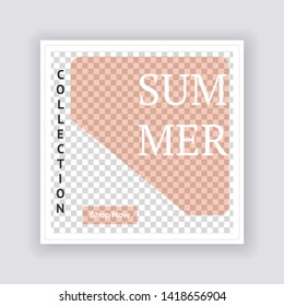 Sale & Fashion concept Social Media banner Template. Anyone can use This Design Easily. Promotional web banner for social media. Elegant sale and discount promo - Vector. - Vector