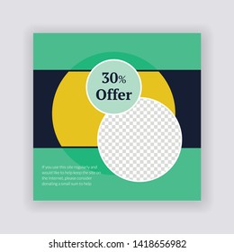 Sale & Fashion concept Social Media banner Template. Anyone can use This Design Easily. Promotional web banner for social media. Elegant sale and discount promo - Vector. - Vector