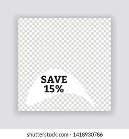 Sale & Fashion concept Social Media banner Template. Promotional web banner for social media. Vector 