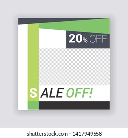 Sale & Fashion Social Media banner Template. Anyone can use This Design Easily. Promotional web banner for social media. Elegant sale and discount promo - Vector.