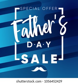 Sale Fathers's Day banner, Visions of Grandeur dual-tone gradient background, can be used as poster or flyer