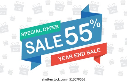 sale fifty five percent year end sale