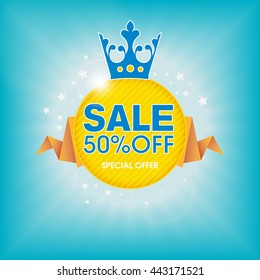 Sale, Fifty Percent Off, Special Offer - Banner and Poster Design
