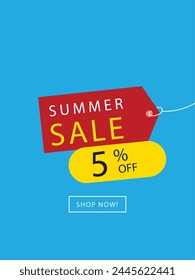 Sale final up to 5% off sign over art brush acrylic stroke paint abstract texture background poster vector illustration. Perfect watercolour design for a shop and sale banners.