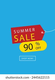 Sale final up to 90% off sign over art brush acrylic stroke paint abstract texture background poster vector illustration. Perfect watercolour design for a shop and sale banners.