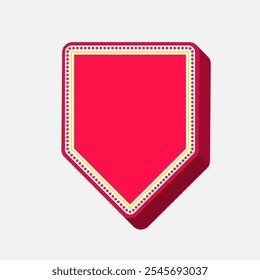 Sale Flag Neon 3D Style. Sale Tag Element. Label Icon. High Quality Vector Icon. Editable Vector