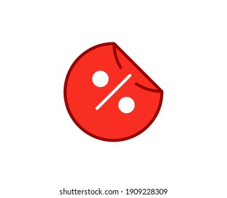 Sale flat icon. Thin line signs for design logo, visit card, etc. Single high-quality outline symbol for web design or mobile app. Sale outline pictogram.