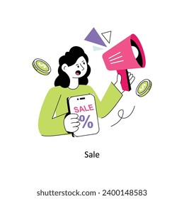 Sale Flat Style Design Vector illustration. Stock illustration