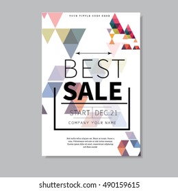 Sale flayer design, template