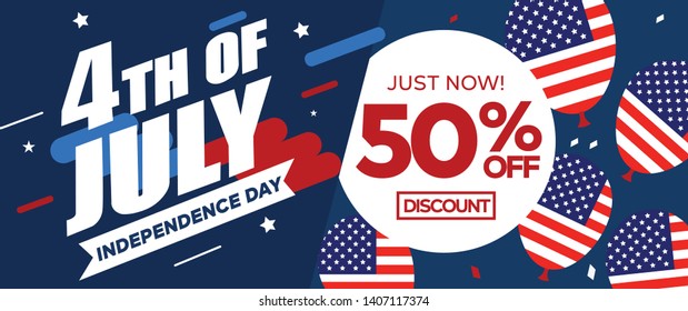 Sale Flyer 4th of July USA Independence Day