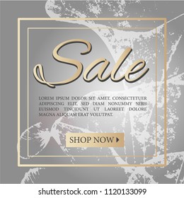 Sale flyer/ banner template. Vector illustration for social media banners, promotion, flyer and poster. 