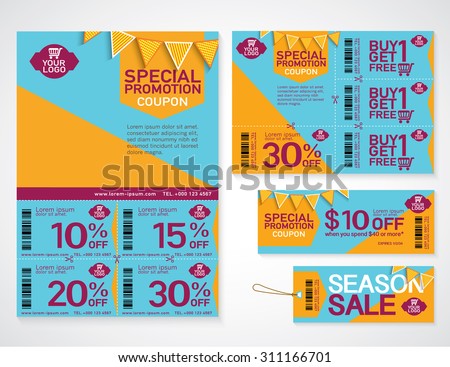sale flyer promotions coupon banner design stock vector royalty best flyer size