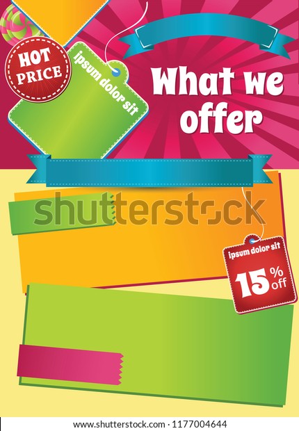 sale flyer template design sale shopping royalty free sale flyer template free