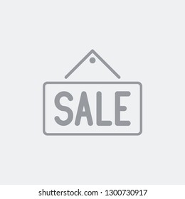 Sale frame concept  - Flat and isolated vector illustration icon with minimal and modern design