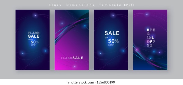 Sale Futuristic Blue Abstract Geometric Background Set Dynamic Vector Template 2022 New Year Christmas Festival European Carnival Card Business Flyer Poster Winter Holiday Banner Social Media Post Ui