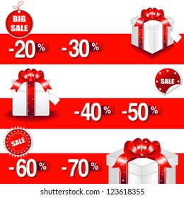 Sale - Gift Box Vector