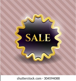 Sale gold shiny emblem