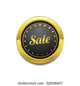 Sale Golden Vector Icon Button