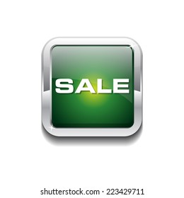 Sale Green Vector Icon Button