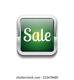 Sale Green Vector Icon Button