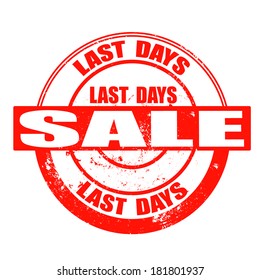  sale grunge stamp with on vector illustration